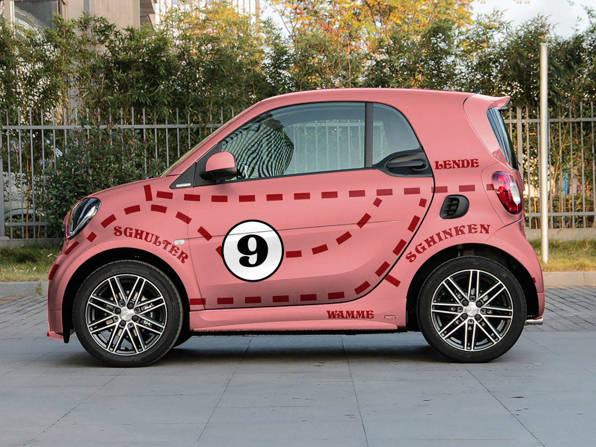 911 Pink Pig Full Size Car Wrap