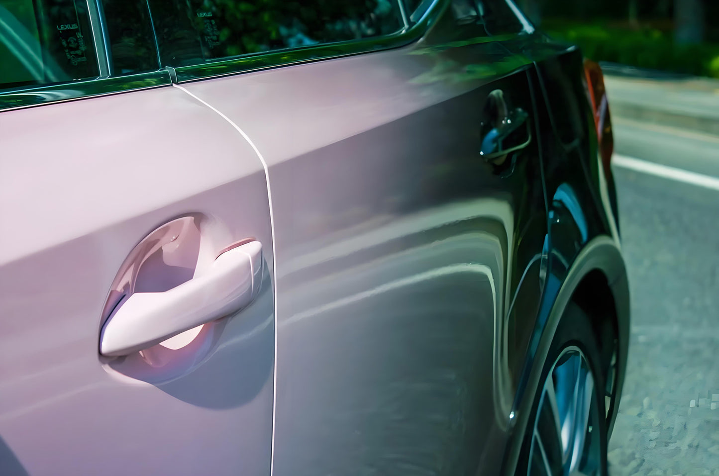 Black Pink Gradient Full Size Car Wrap