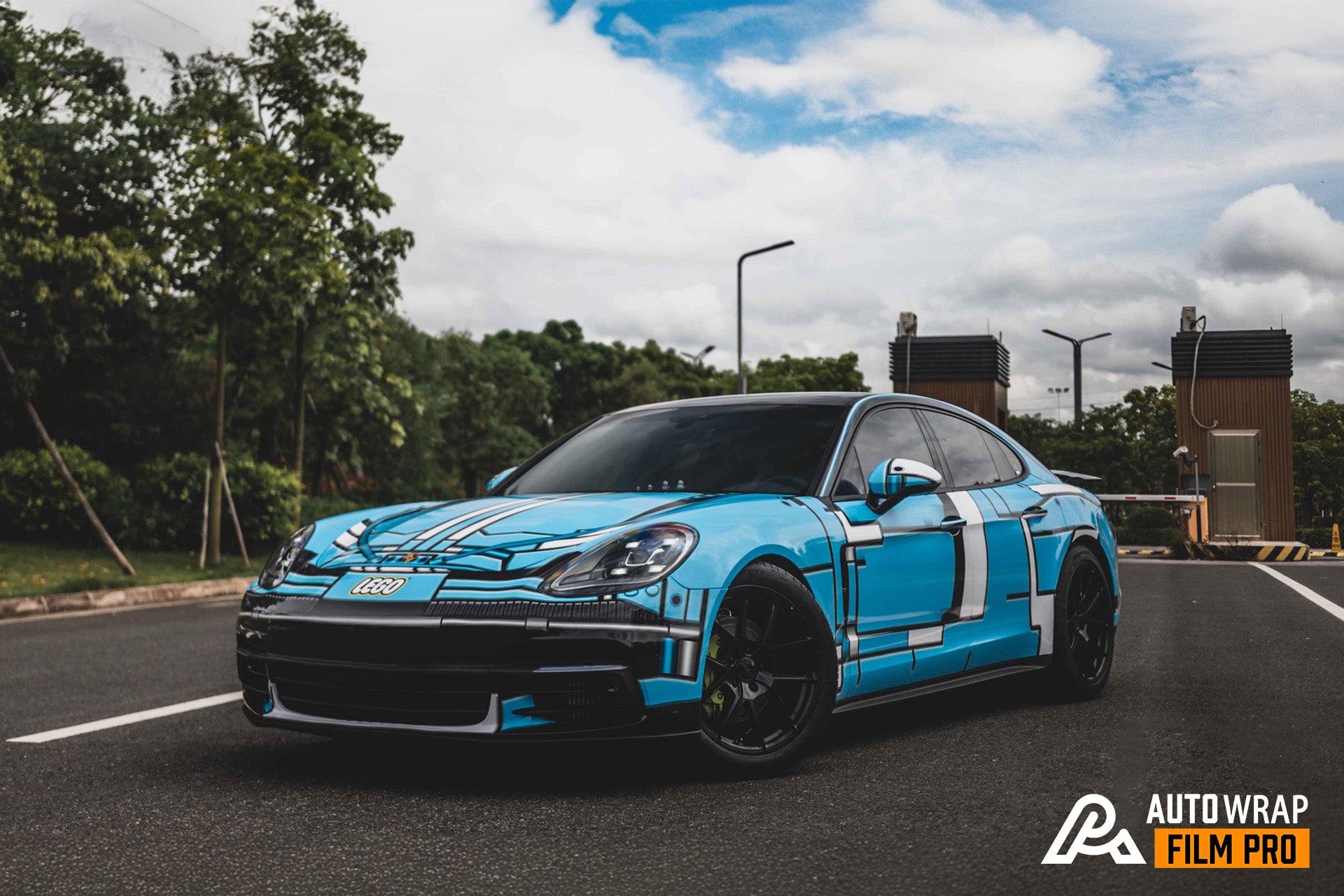 Blue Lego Full Size Car Wrap