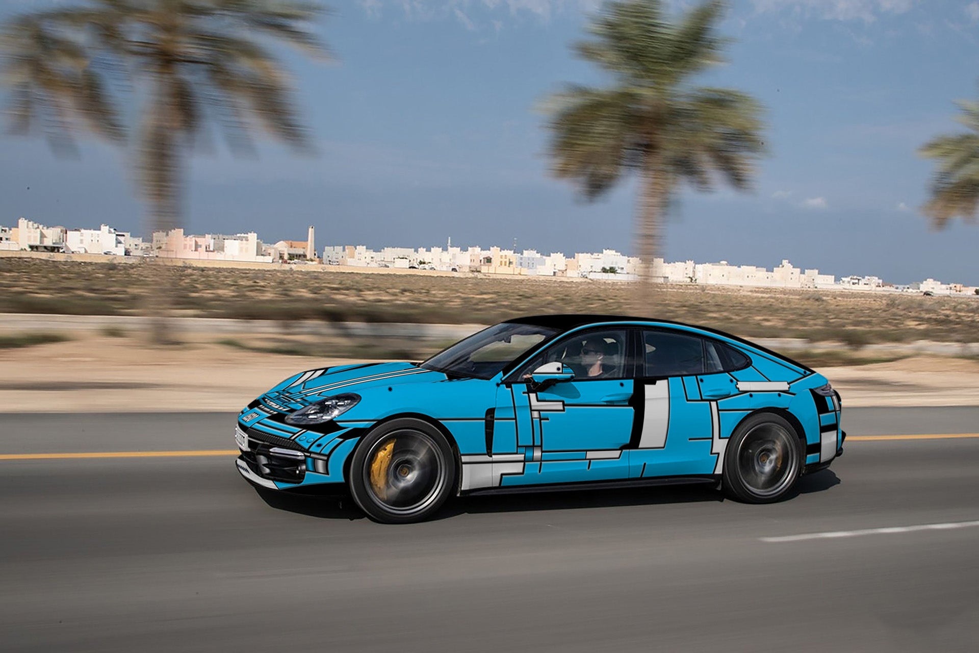 Blue Lego Full Size Car Wrap