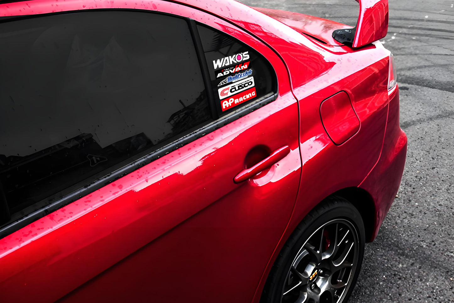 JDM Style Triangle Window Sticker