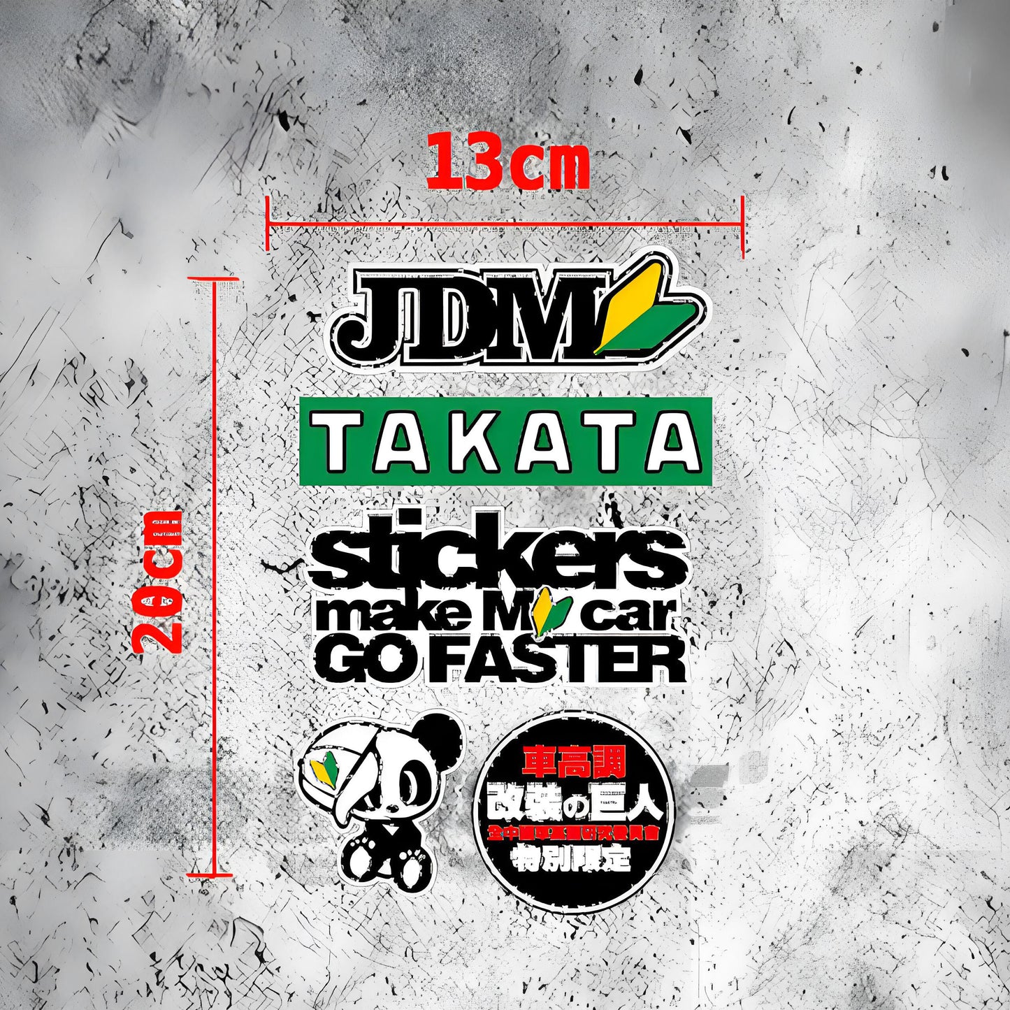 JDM Style Triangle Window Sticker
