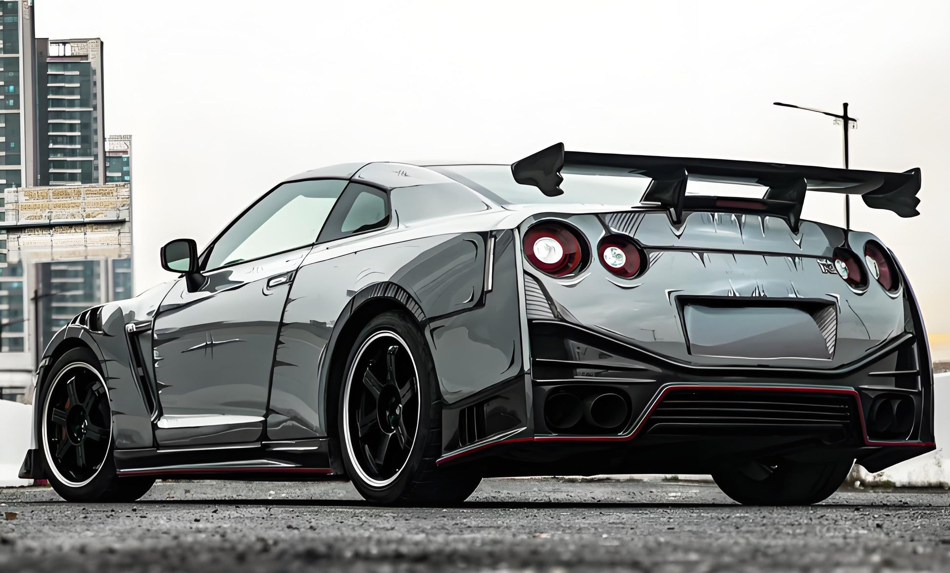 Manga style B Full Size Car Wrap