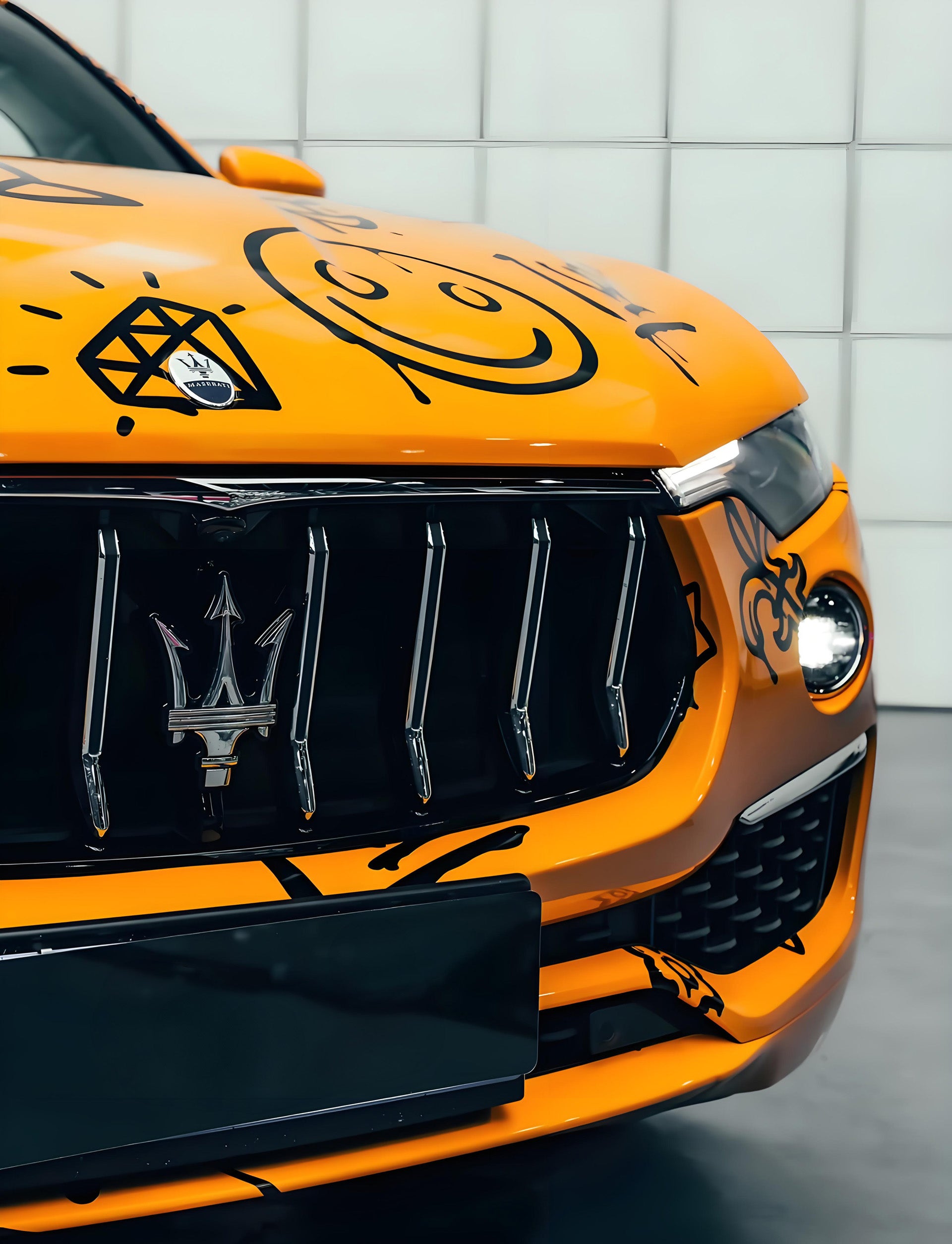 Orange Mr Supper LRZ Full Size Car Wrap