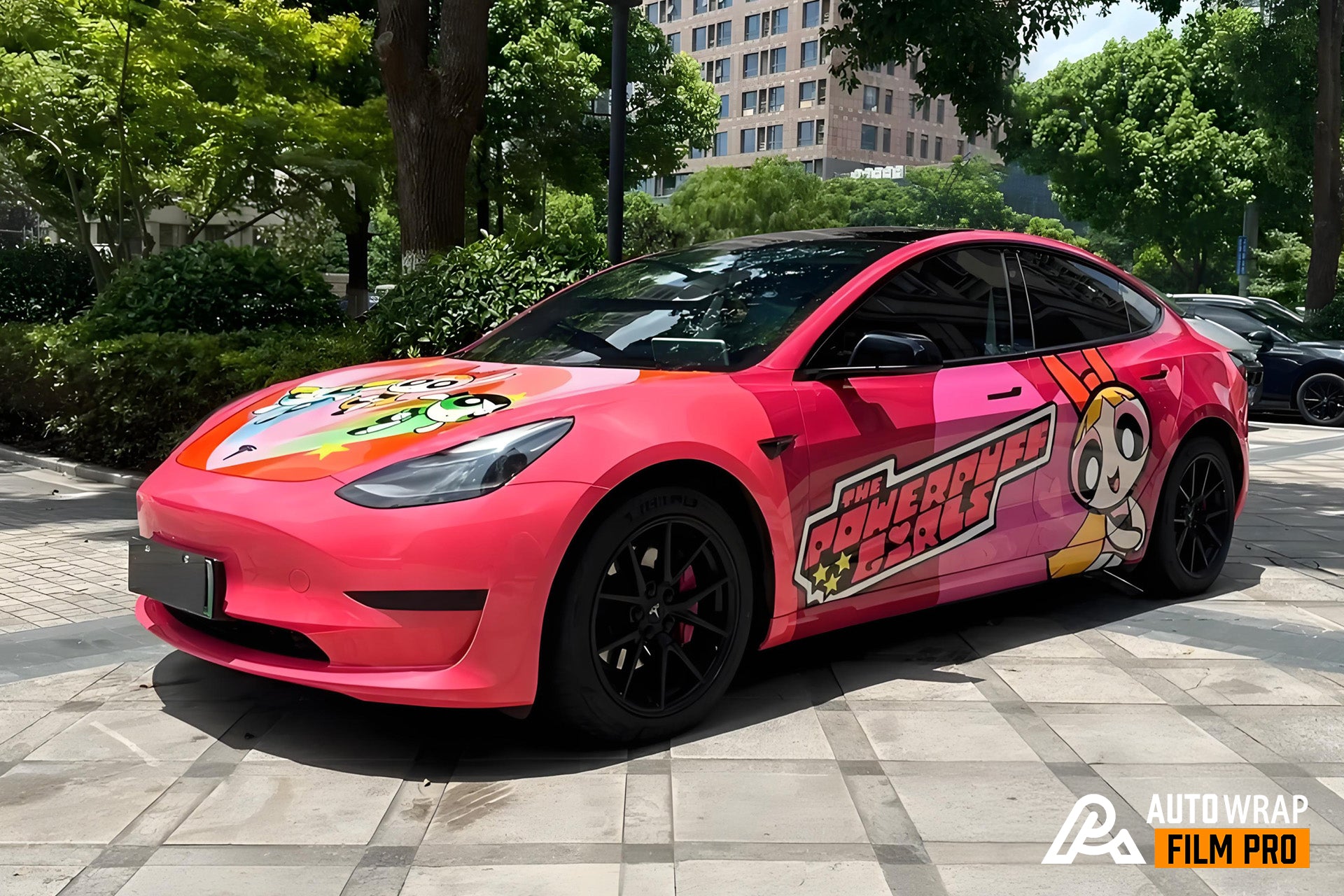 Die Powerpuff Girls Autofolierung in voller Größe