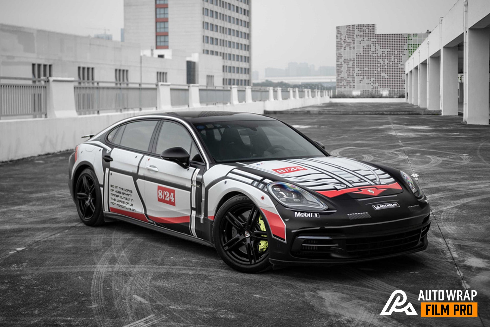 White Lego Full Size Car Wrap