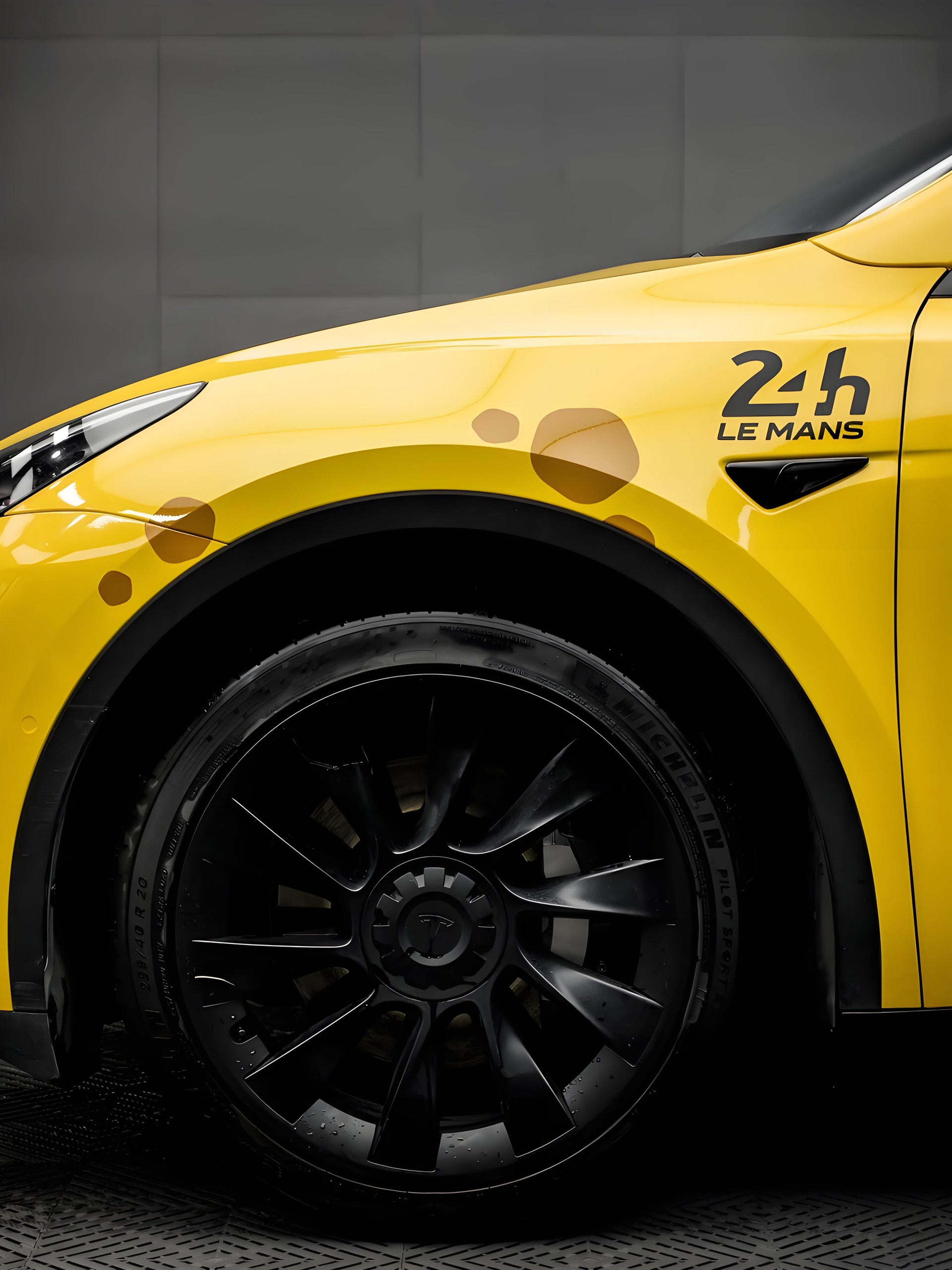 Yellow Dino Blast Full Size Car Wrap