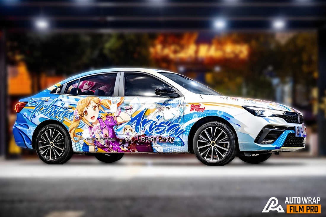BanG Dream! Arisa Ichigaya Car Wrap 🎸💛