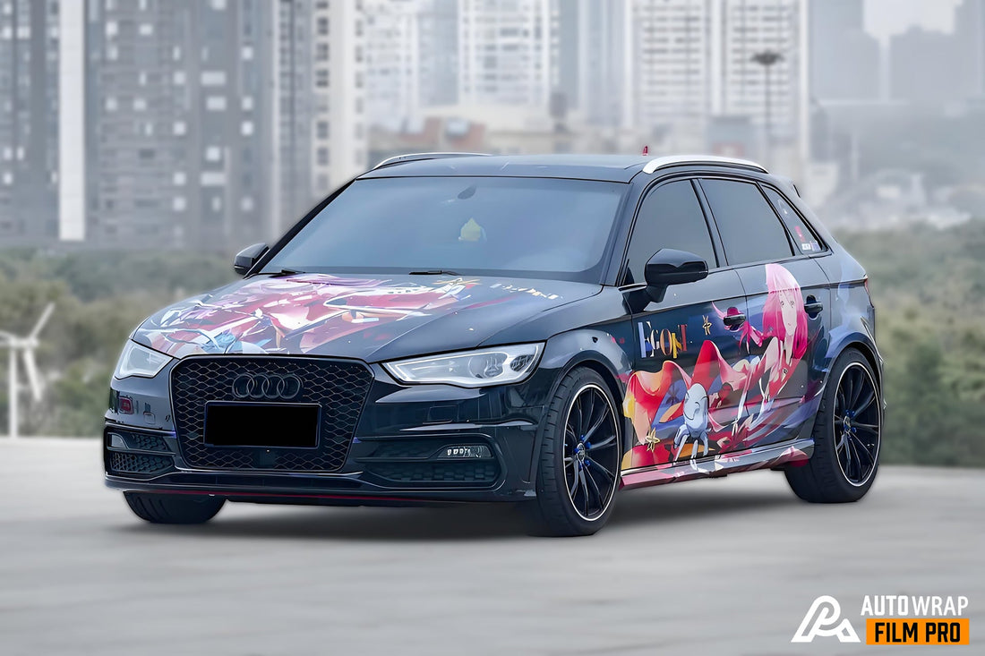 Guilty Crown Inori Yuzuriha Car Wrap – Custom Anime Vinyl Wrap for Full Body Itasha Design