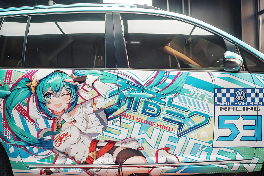 Hatsune Miku Car Wrap: Bring Your Ride to Life with a Full Itasha Design