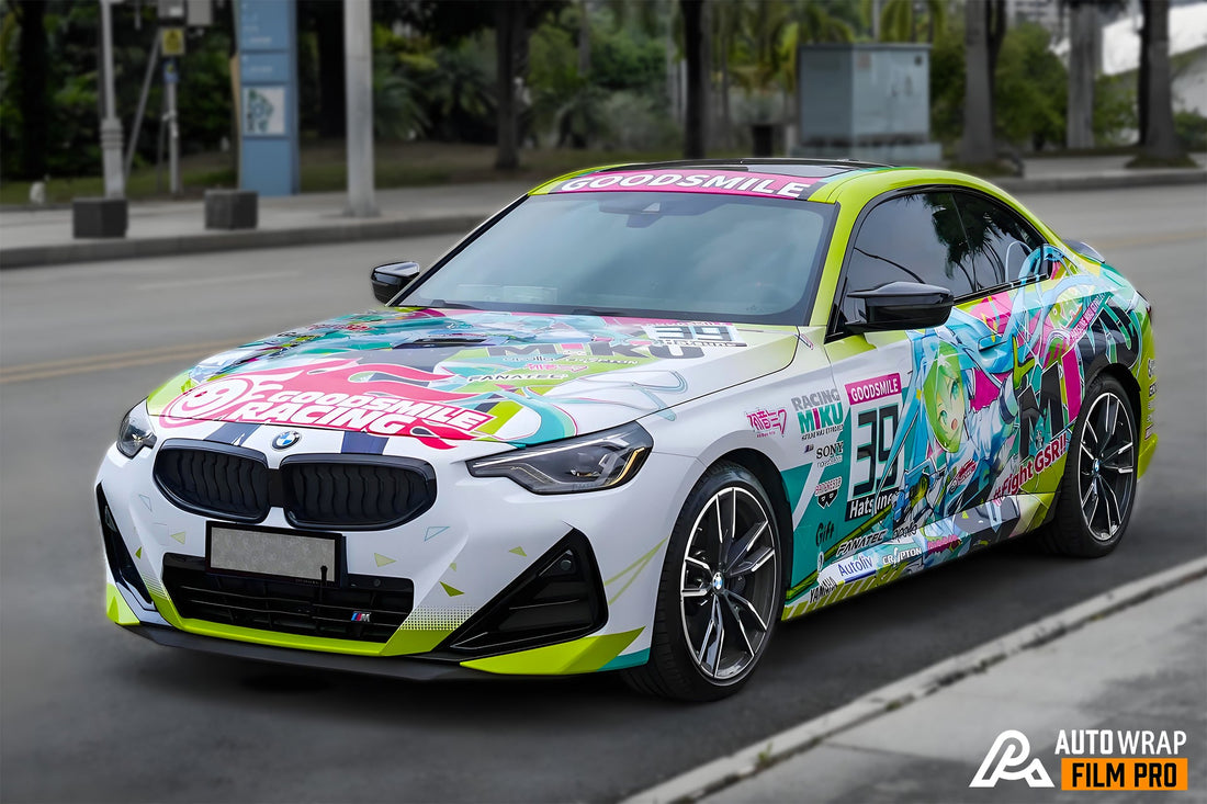 Racing Miku Car Wrap – Motorsport-Inspired Anime Vinyl Wrap for Full Body Itasha Builds