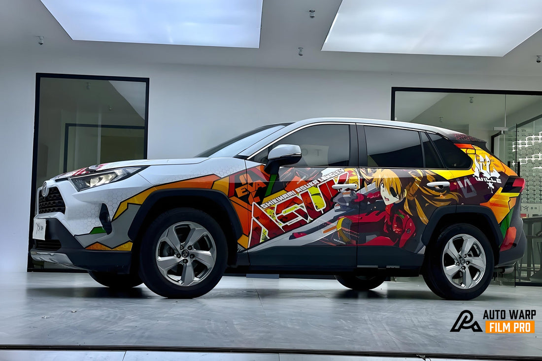 Neon Genesis Evangelion Asuka Car Wrap — A Bold Itasha Statement on the Road