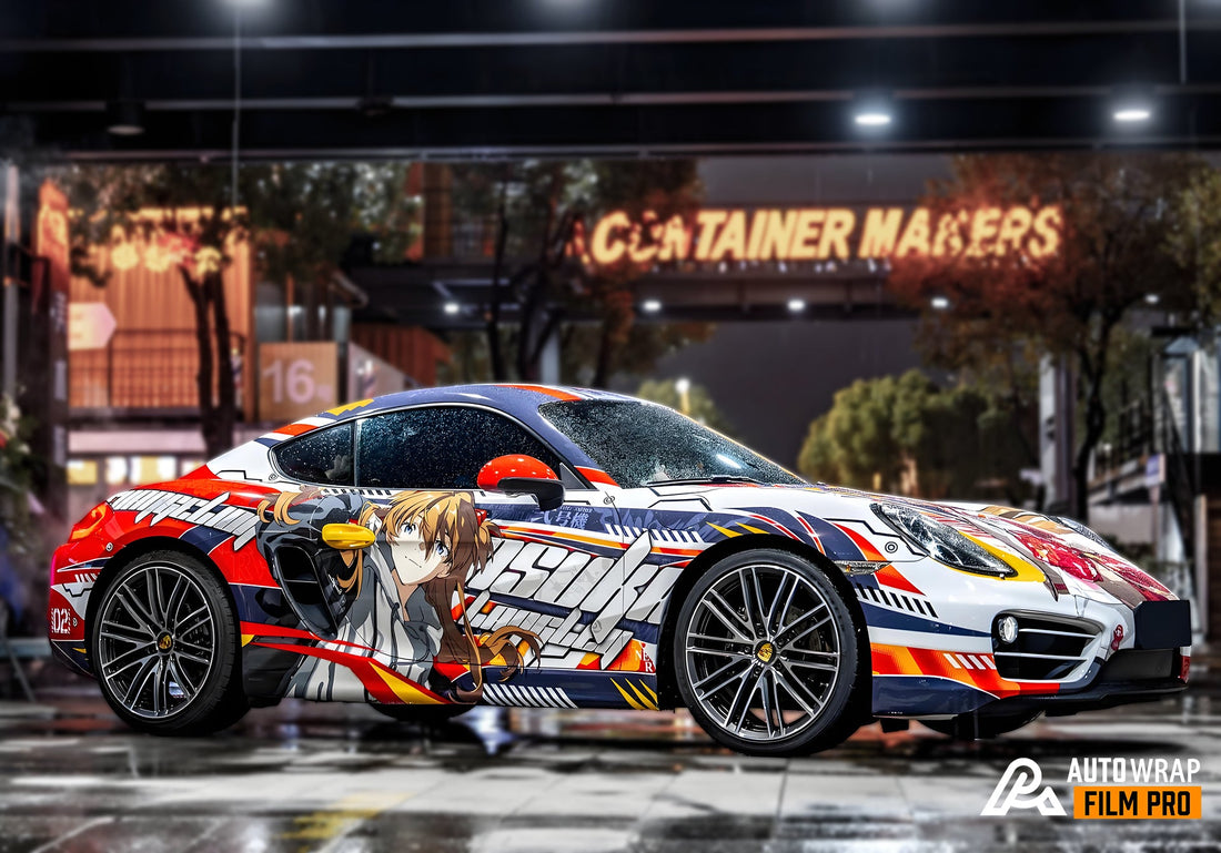 Neon Genesis Evangelion Asuka Car Wrap – Bold Street Presence with Iconic Anime Energy