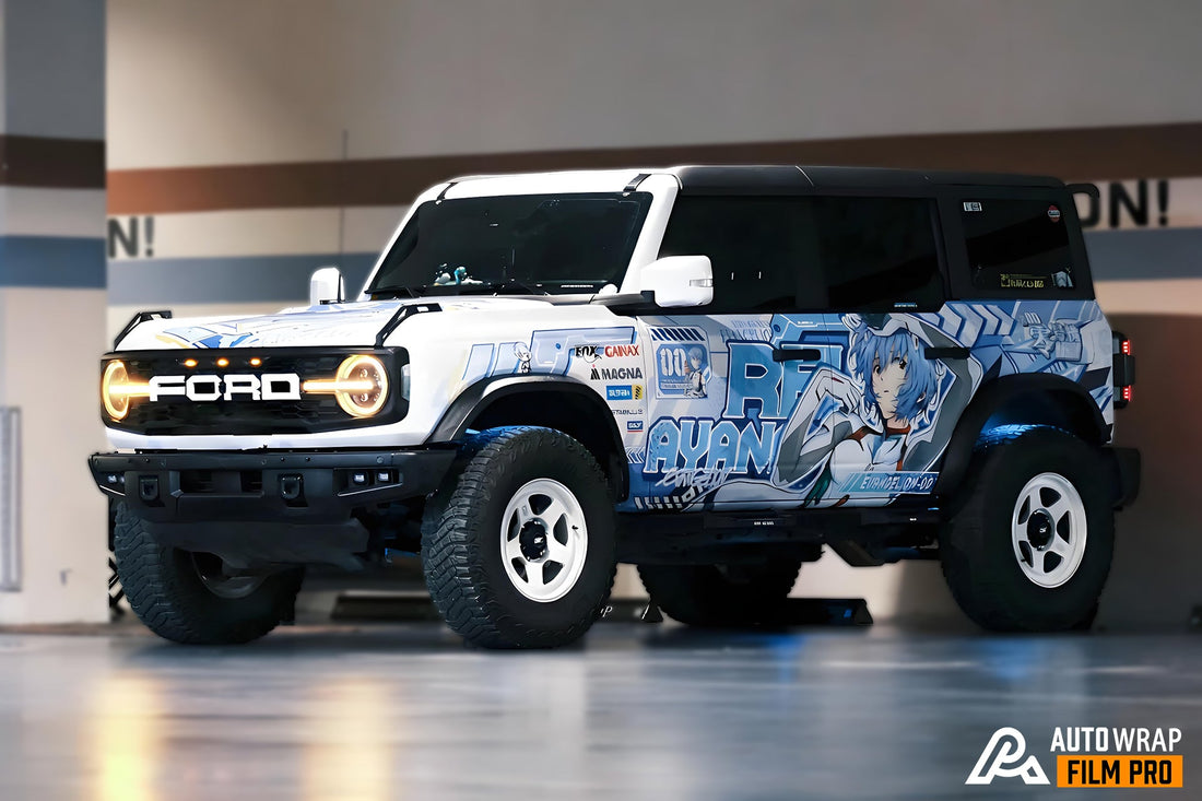 Neon Genesis Evangelion Ayanami Rei Car Wrap – Clean Cyber Aesthetic with Subtle Power
