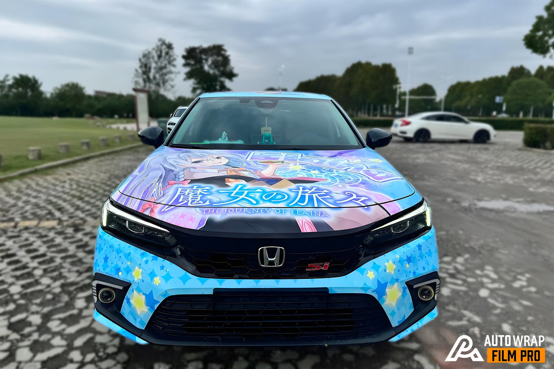 Wandering Witch: The Journey of Elaina Car Wrap – Elegant Anime Design for a Magical Itasha Build