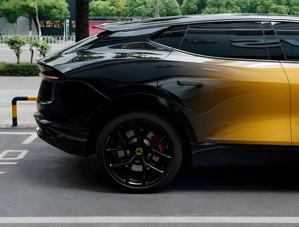 Black Yellow Gradient Full Size Car Wrap [UW-23]