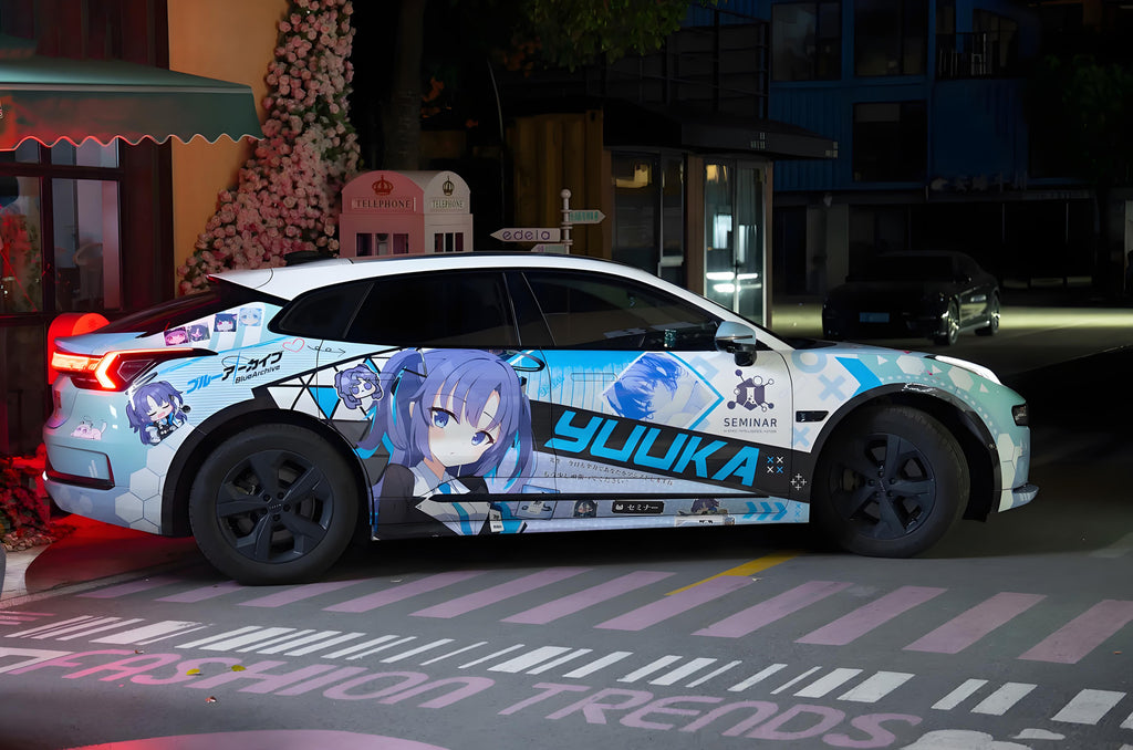 Blue Archive Hayase Yuuka Car Wrap
