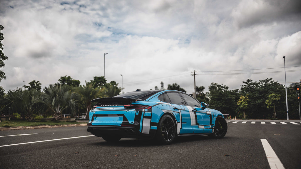 Blue Lego Full Size Car Wrap