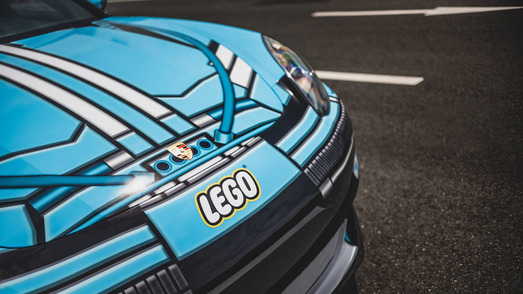Blue Lego Full Size Car Wrap