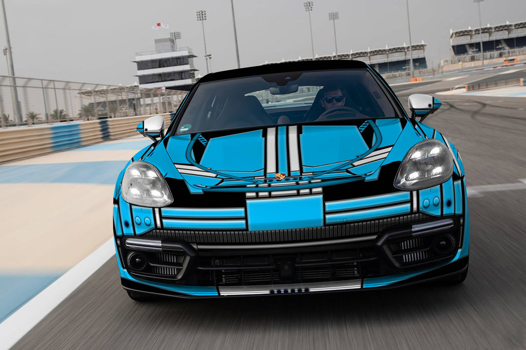 Blue Lego Full Size Car Wrap