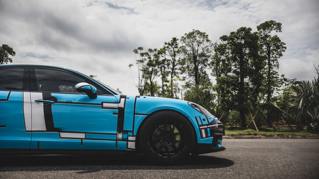 Blue Lego Full Size Car Wrap