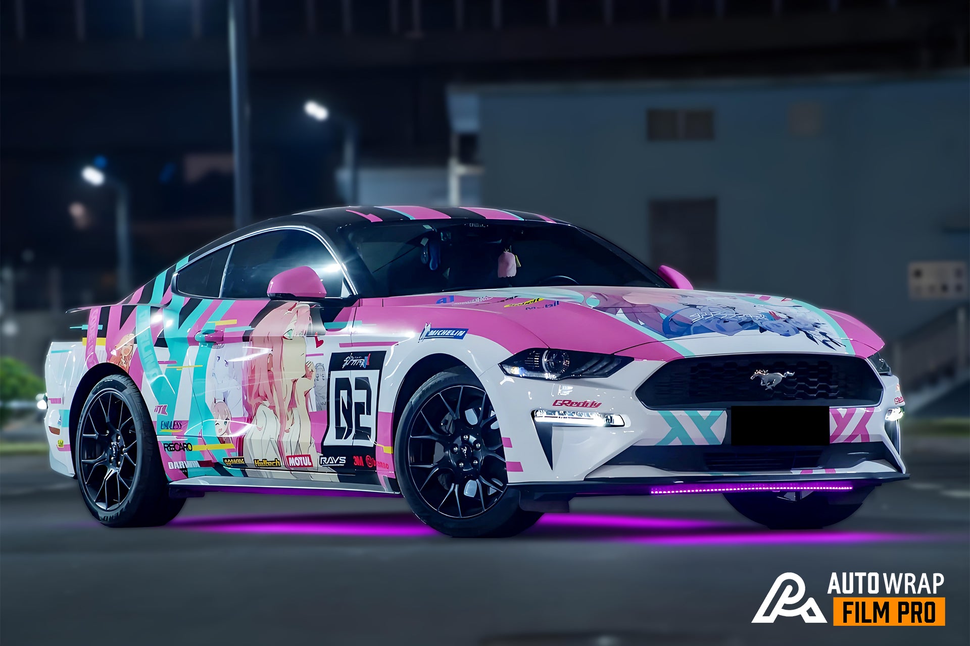 DARLING in the FRANXX B Zero Two Car Wrap [AW-12]
