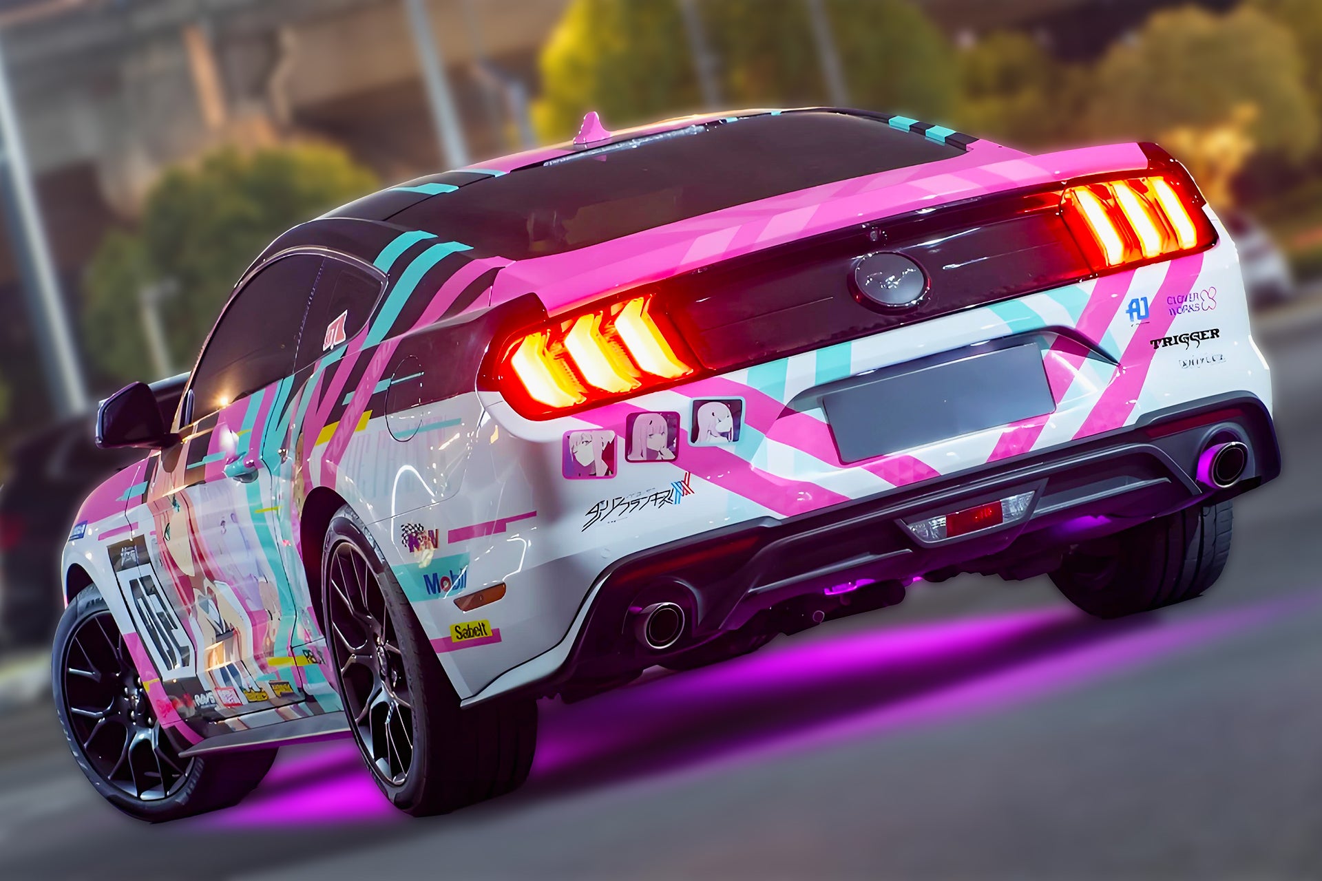 DARLING in the FRANXX B Zero Two Car Wrap [AW-12]
