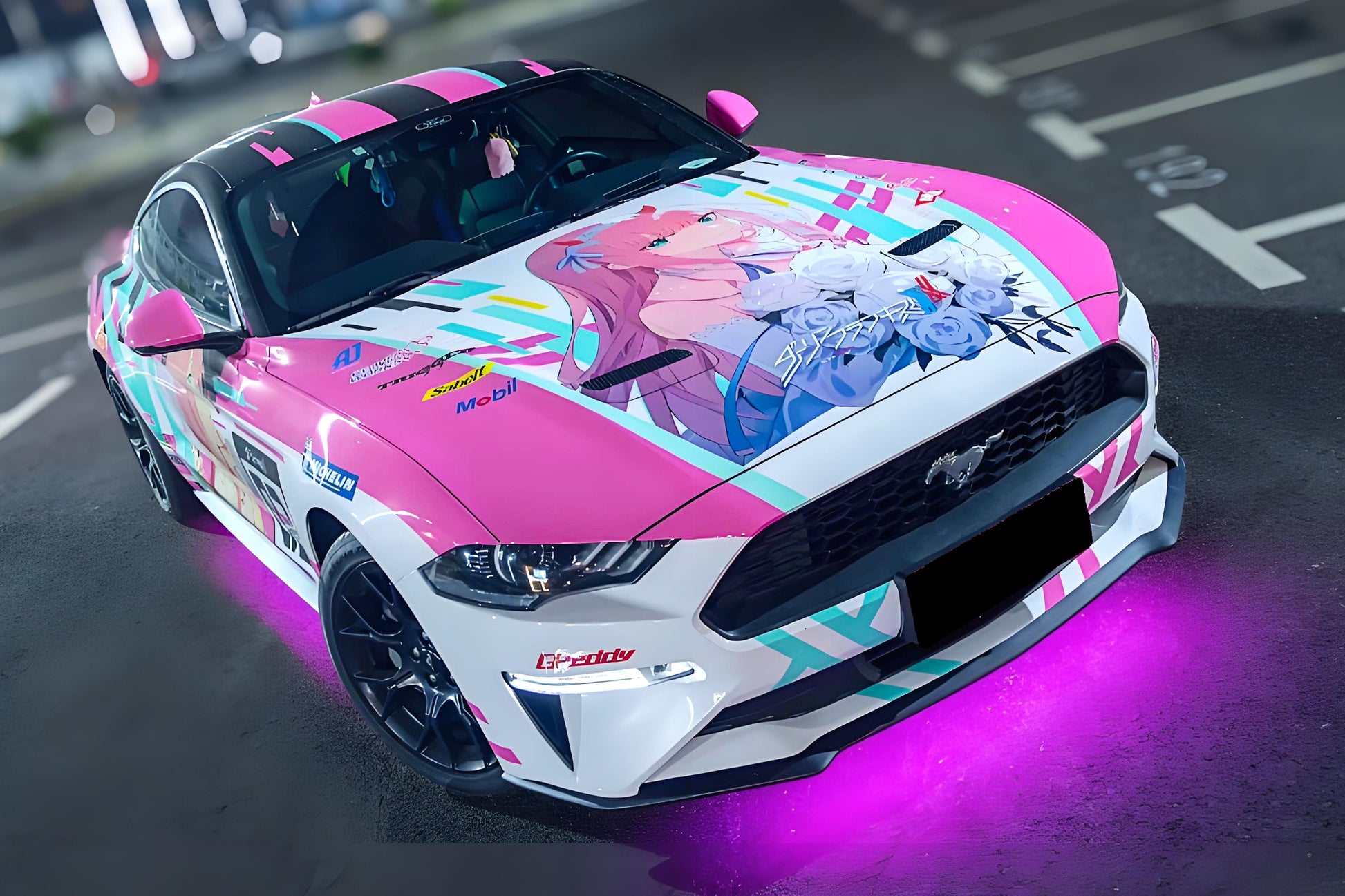 DARLING in the FRANXX B Zero Two Car Wrap [AW-12]