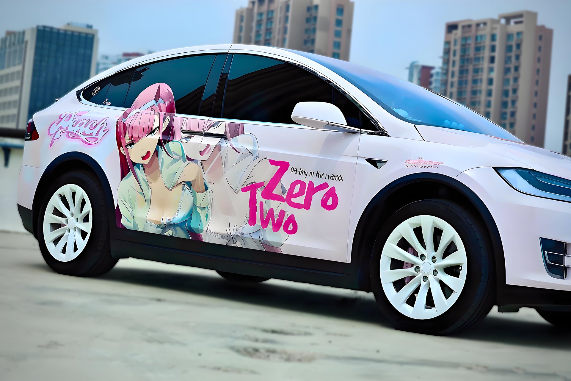 DARLING in the FRANXX D Zero Two Car [AW-10] – Auto Wraps Film Pro