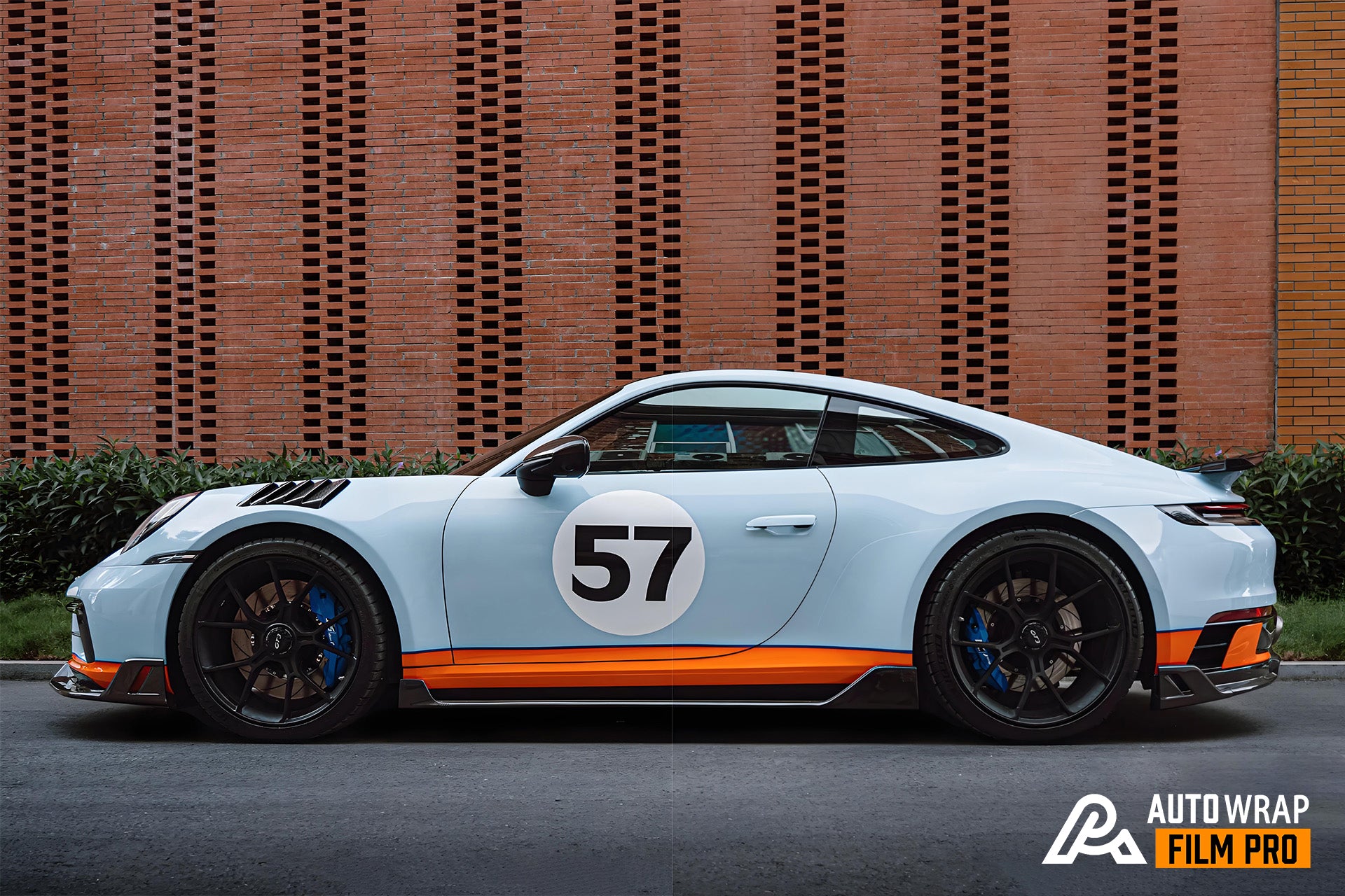 Gulf Oil Livery Vollformat-Autofolierung