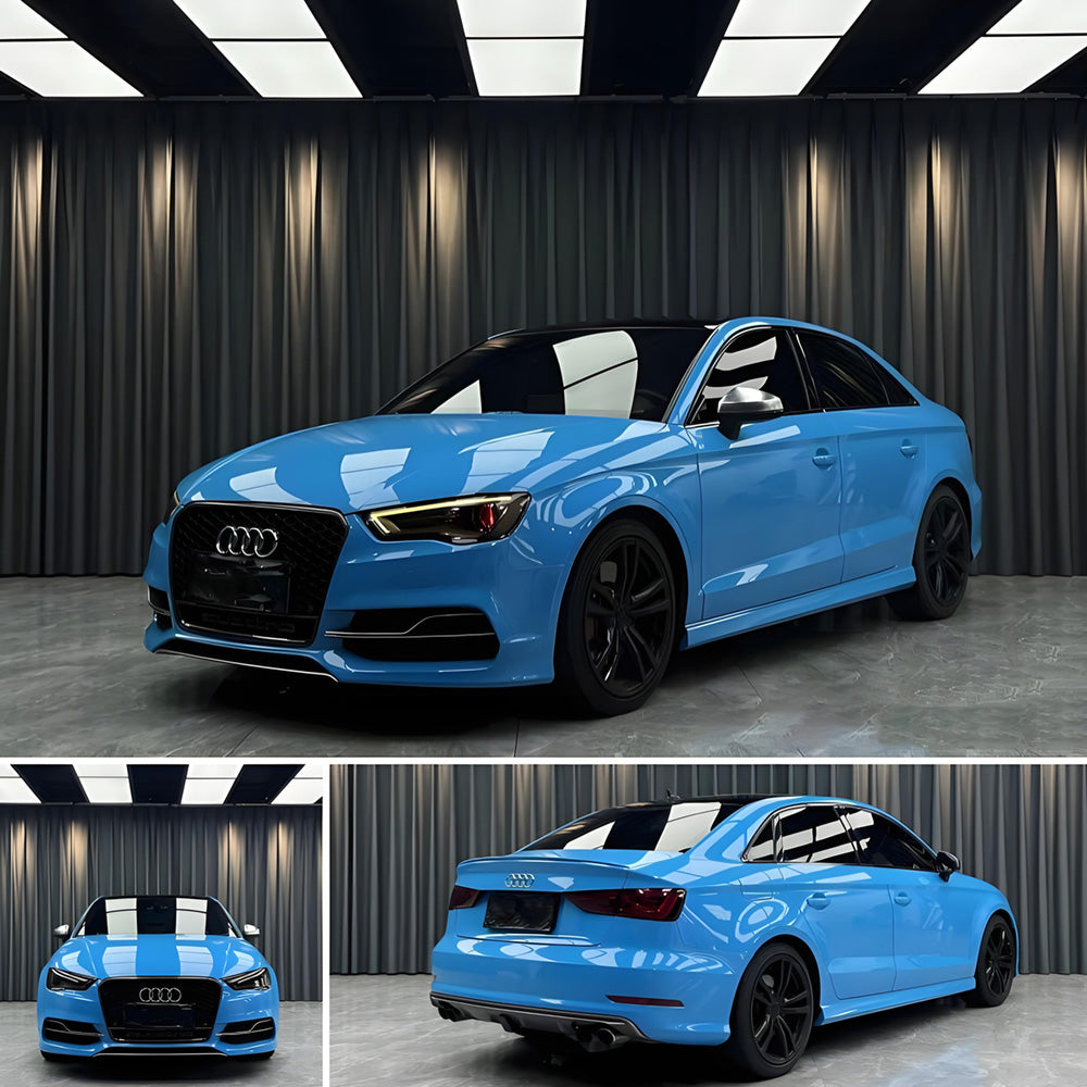 Car Blue Wraps Series