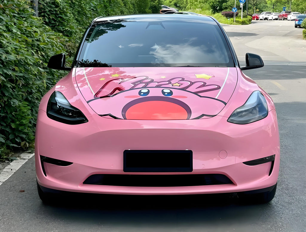 Kirby's Dream Land – Eine Autofolierung in Originalgröße