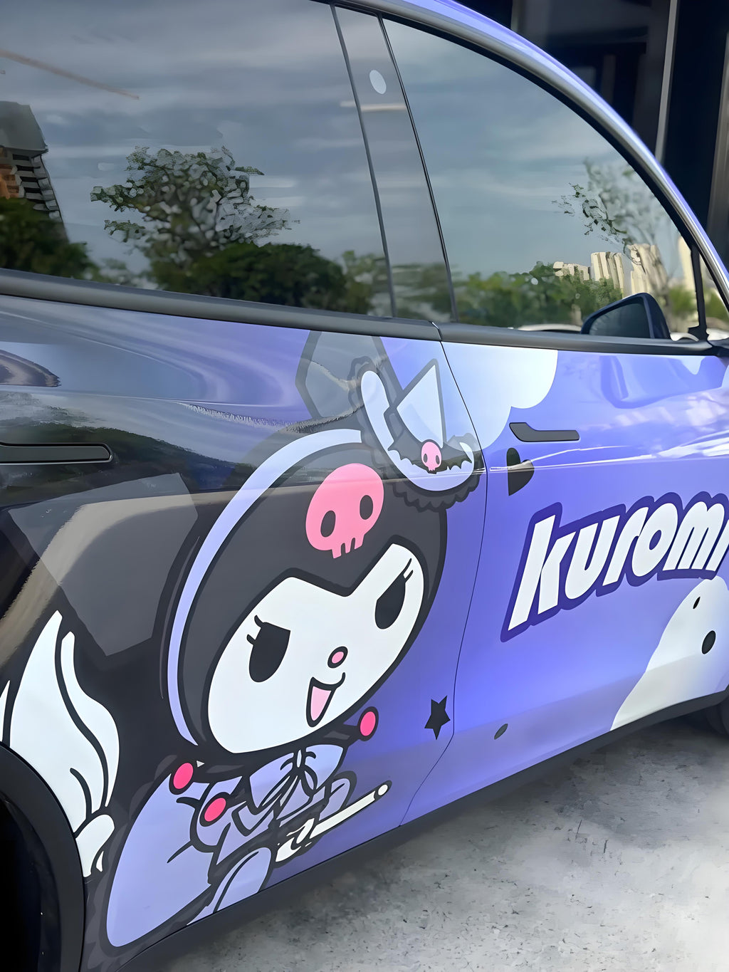 Kuromi Gradient Full Size Car Wrap [UW-42]