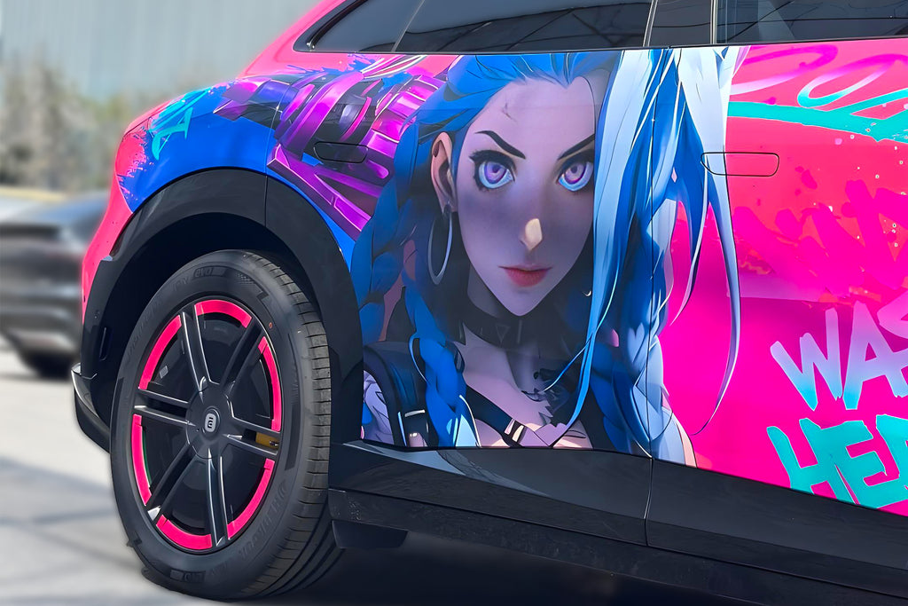 League of Legends Jinx C Car Wrap [AW-104]