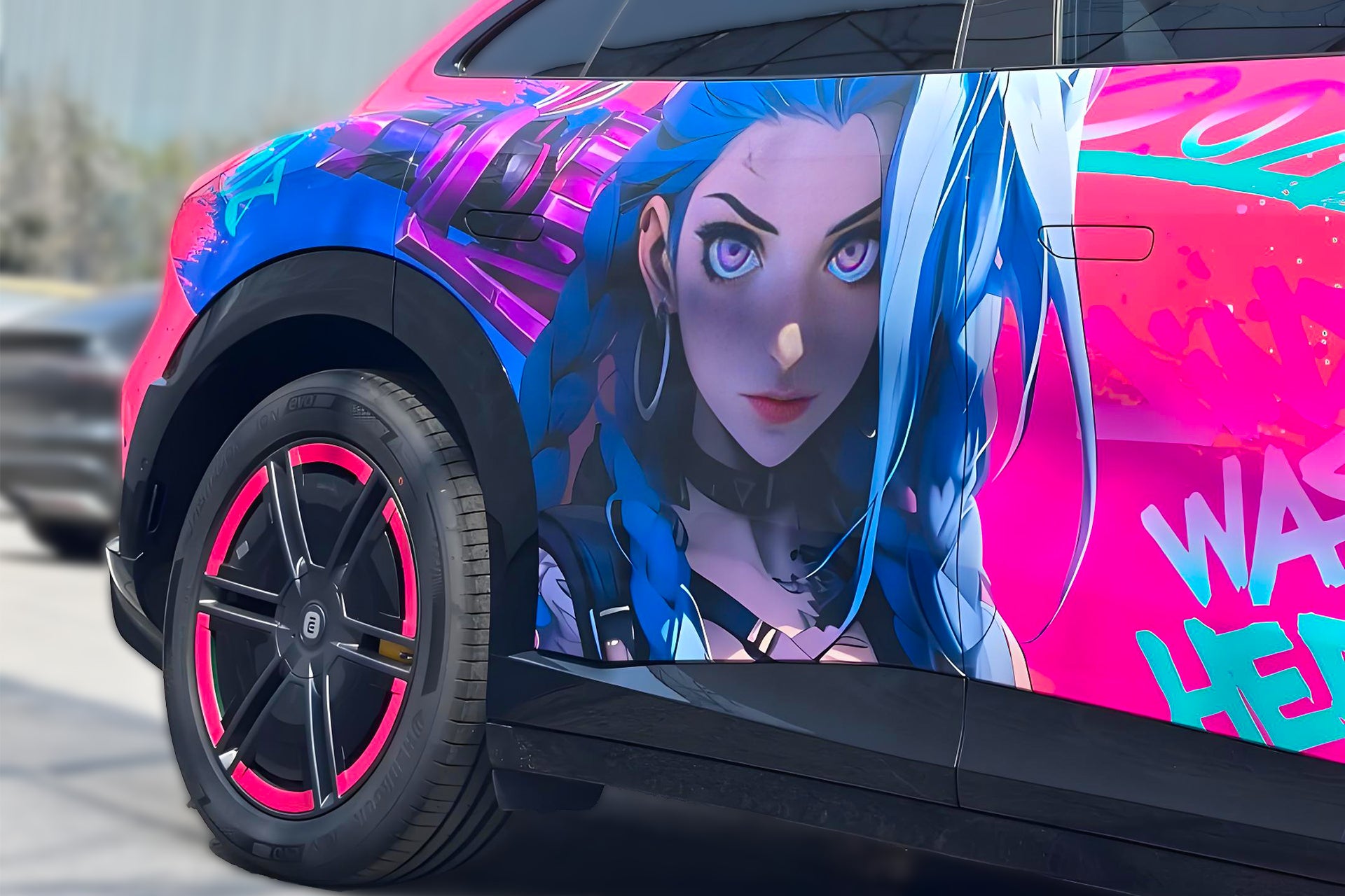 League of Legends Jinx C Car Wrap [AW-104]