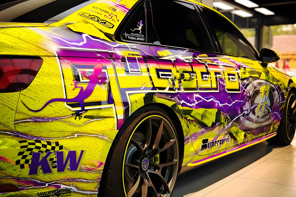 Neo-Punk Cartoon Car Wrap [UW-56]