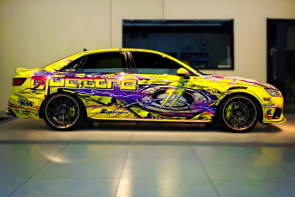 Neo-Punk Cartoon Car Wrap [UW-56]