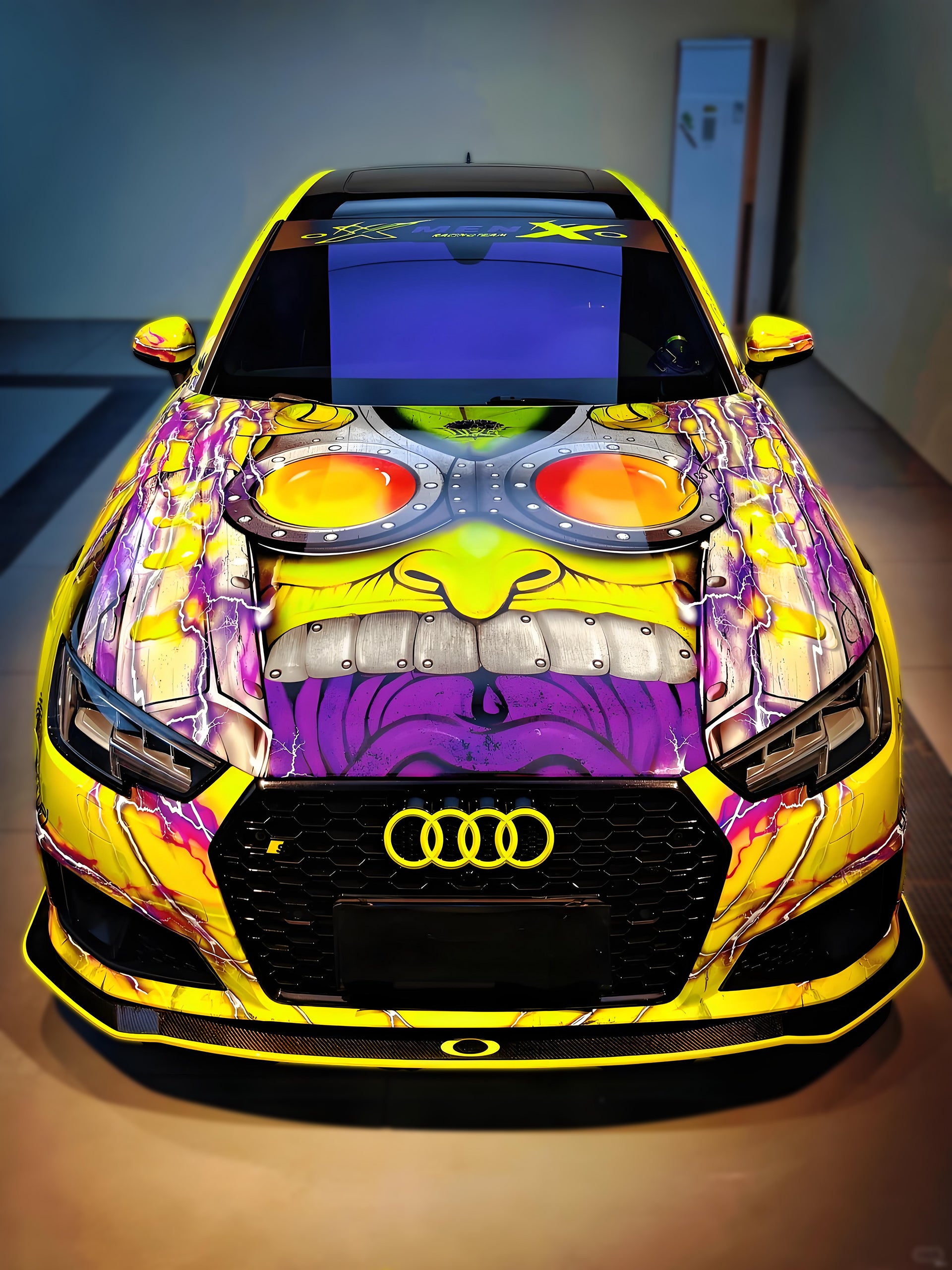 Neo-Punk Cartoon Car Wrap [UW-56]