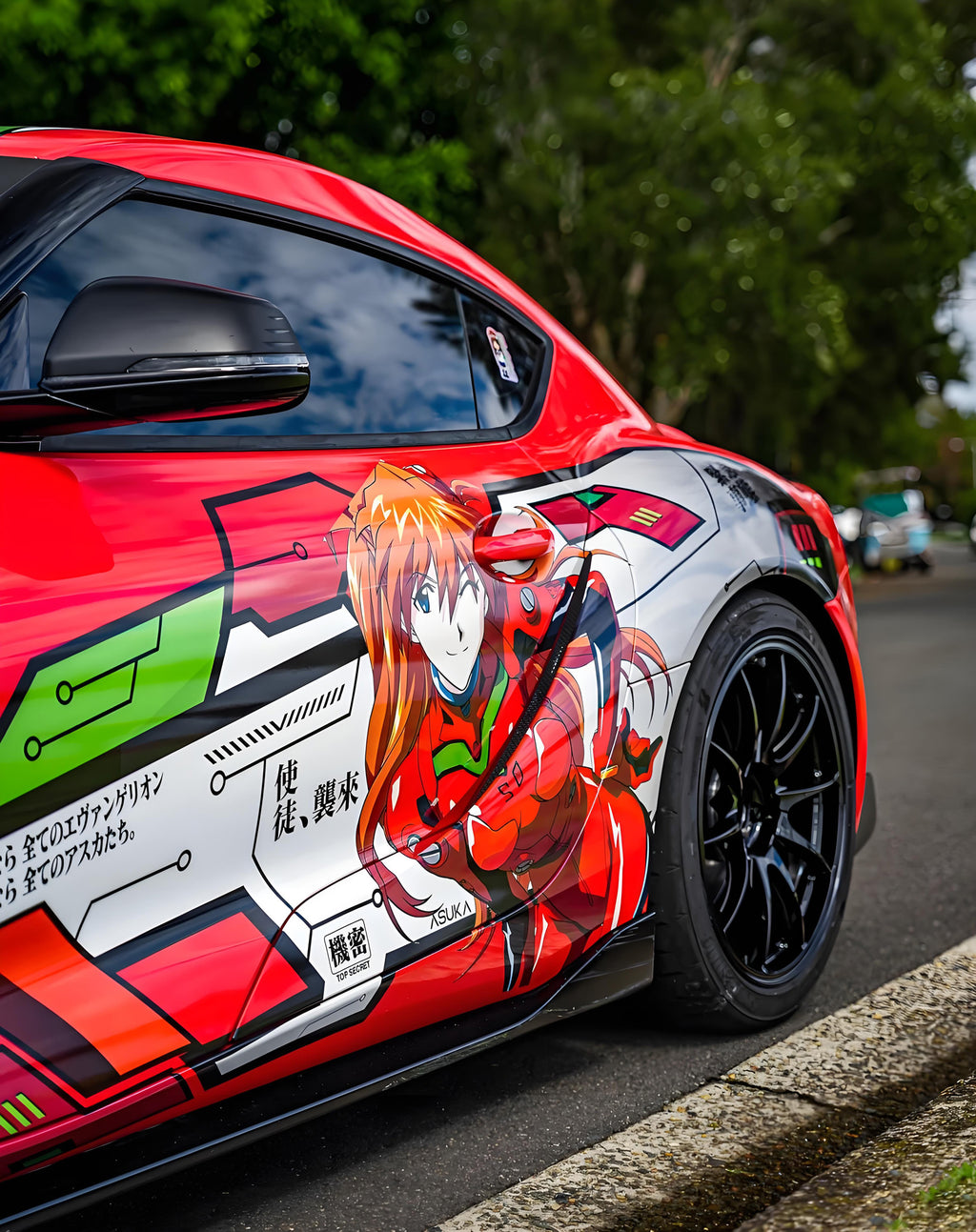 Neon Genesis Evangelion Asuka Langley Autofolierung