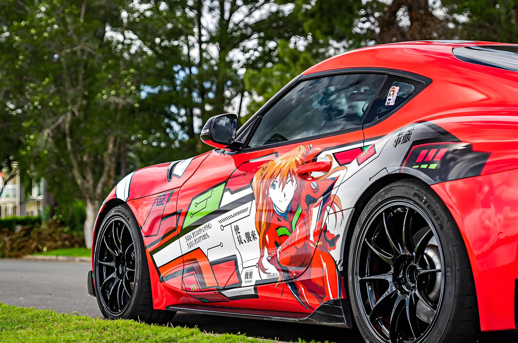 Neon Genesis Evangelion Asuka Langley Autofolierung