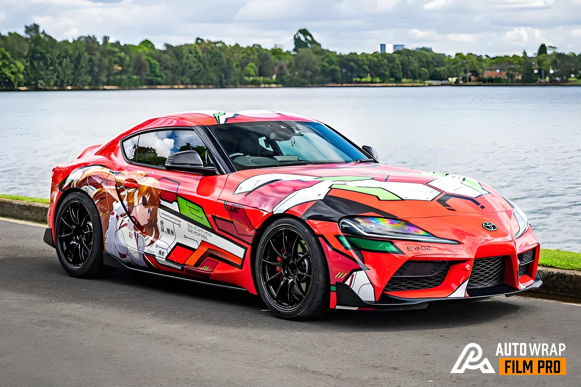 Neon Genesis Evangelion Asuka Langley Autofolierung