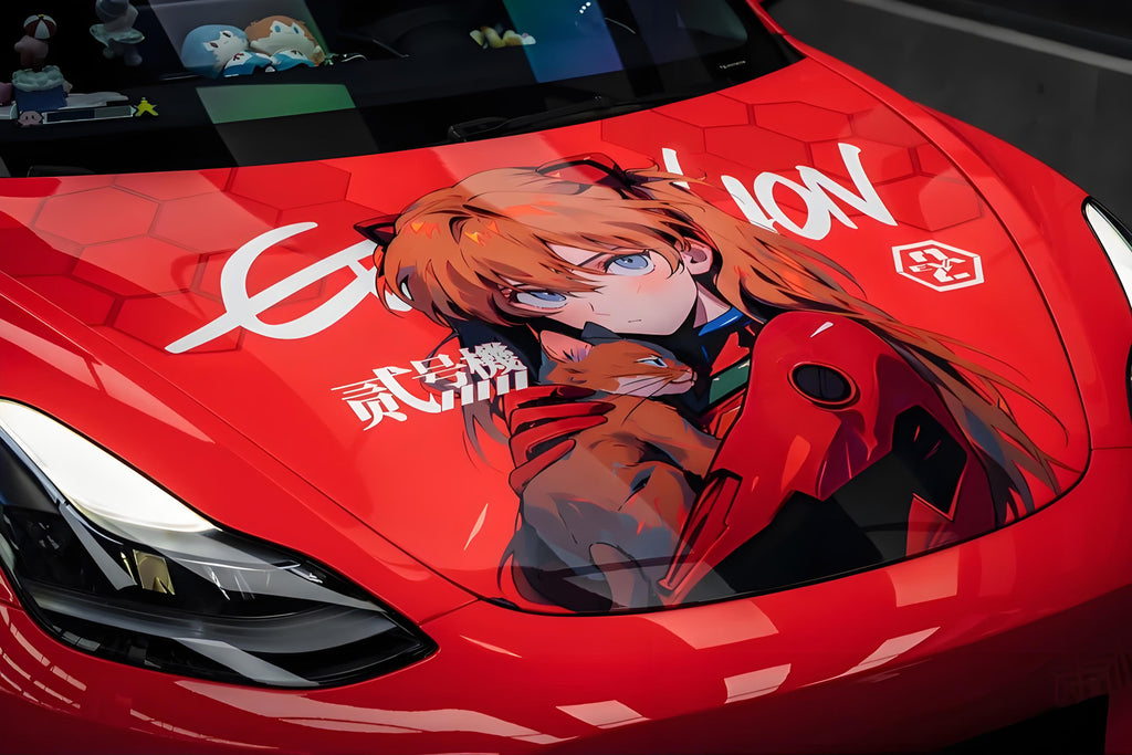 Neon Genesis Evangelion Asuka Langley Car Wrap E