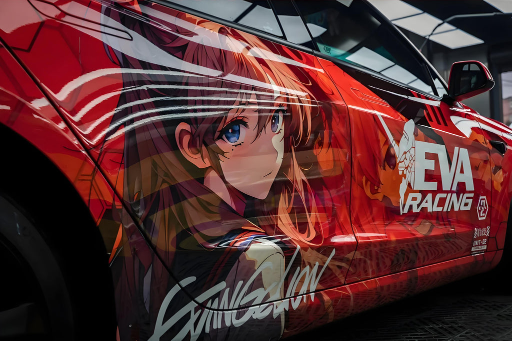 Neon Genesis Evangelion Asuka Langley Car Wrap E
