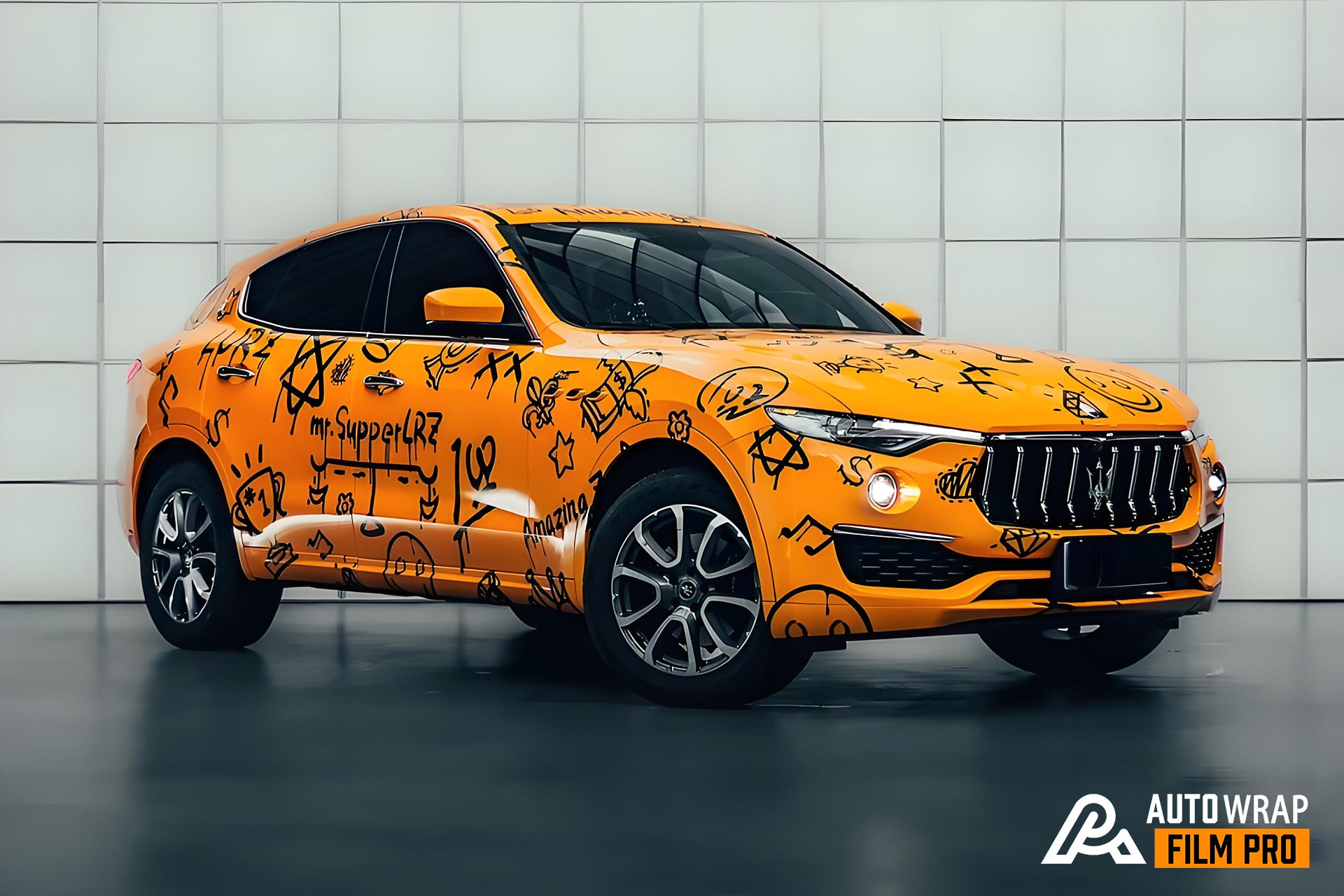 Orange Mr Supper LRZ Autofolierung in voller Größe