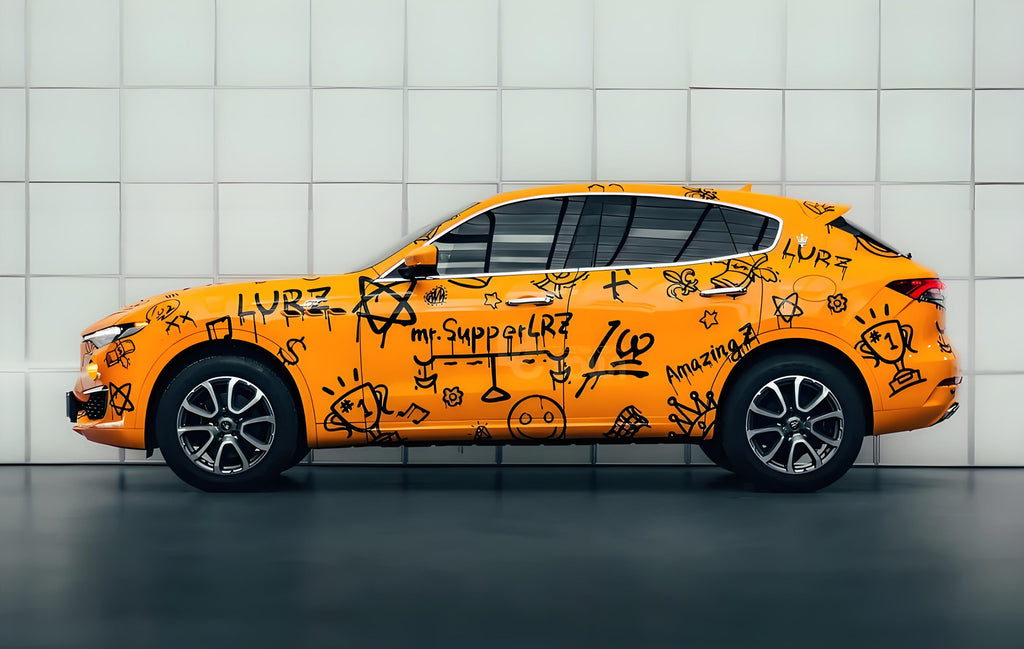 Orange Mr Supper LRZ Full Size Car Wrap