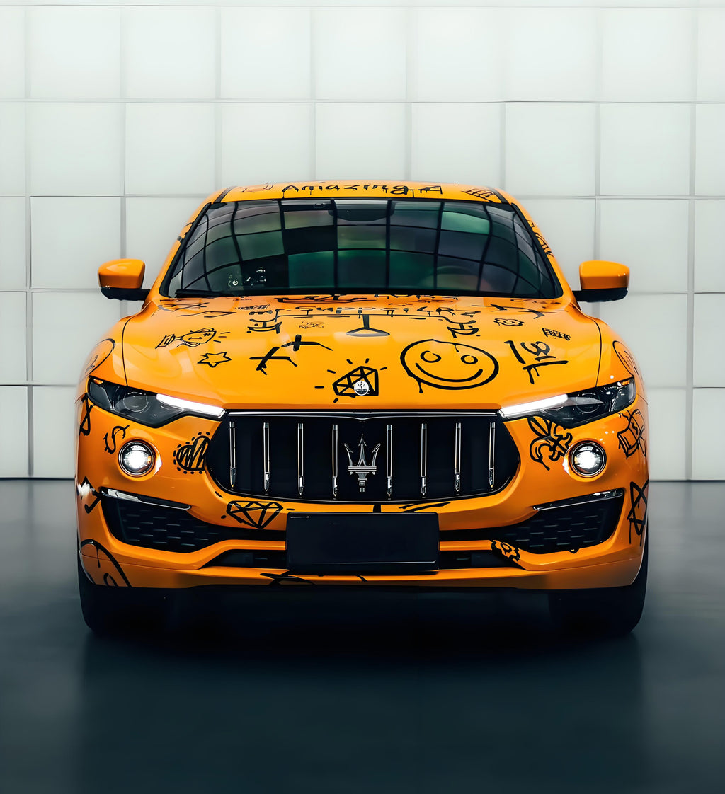 Orange Mr Supper LRZ Full Size Car Wrap