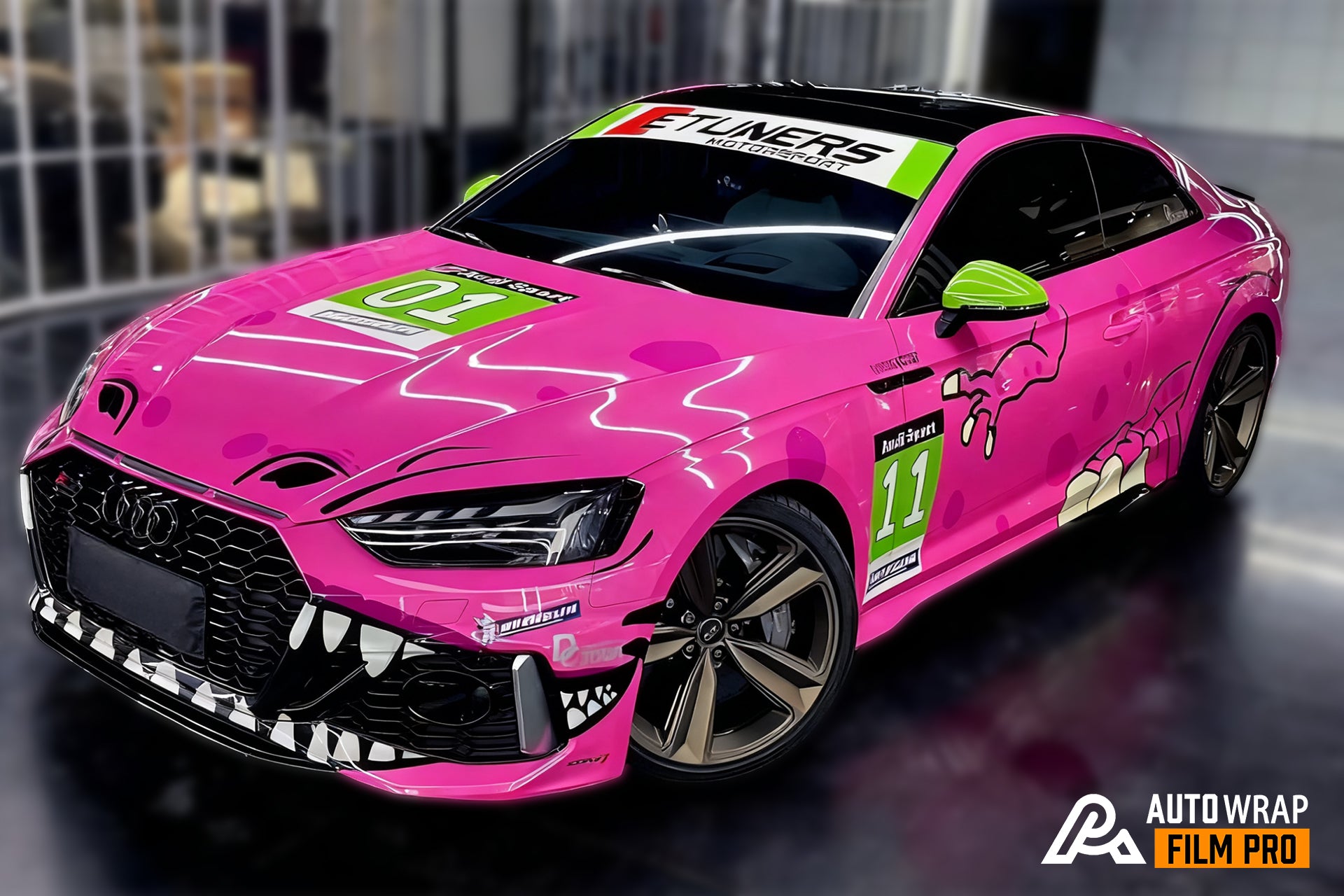 Pink Dino Full Car Wrap [UW-50]