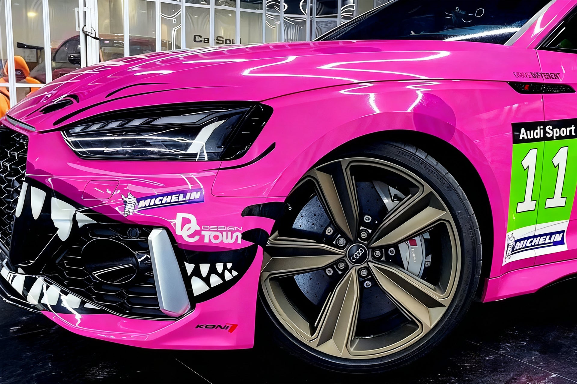 Pink Dino Full Car Wrap [UW-50]