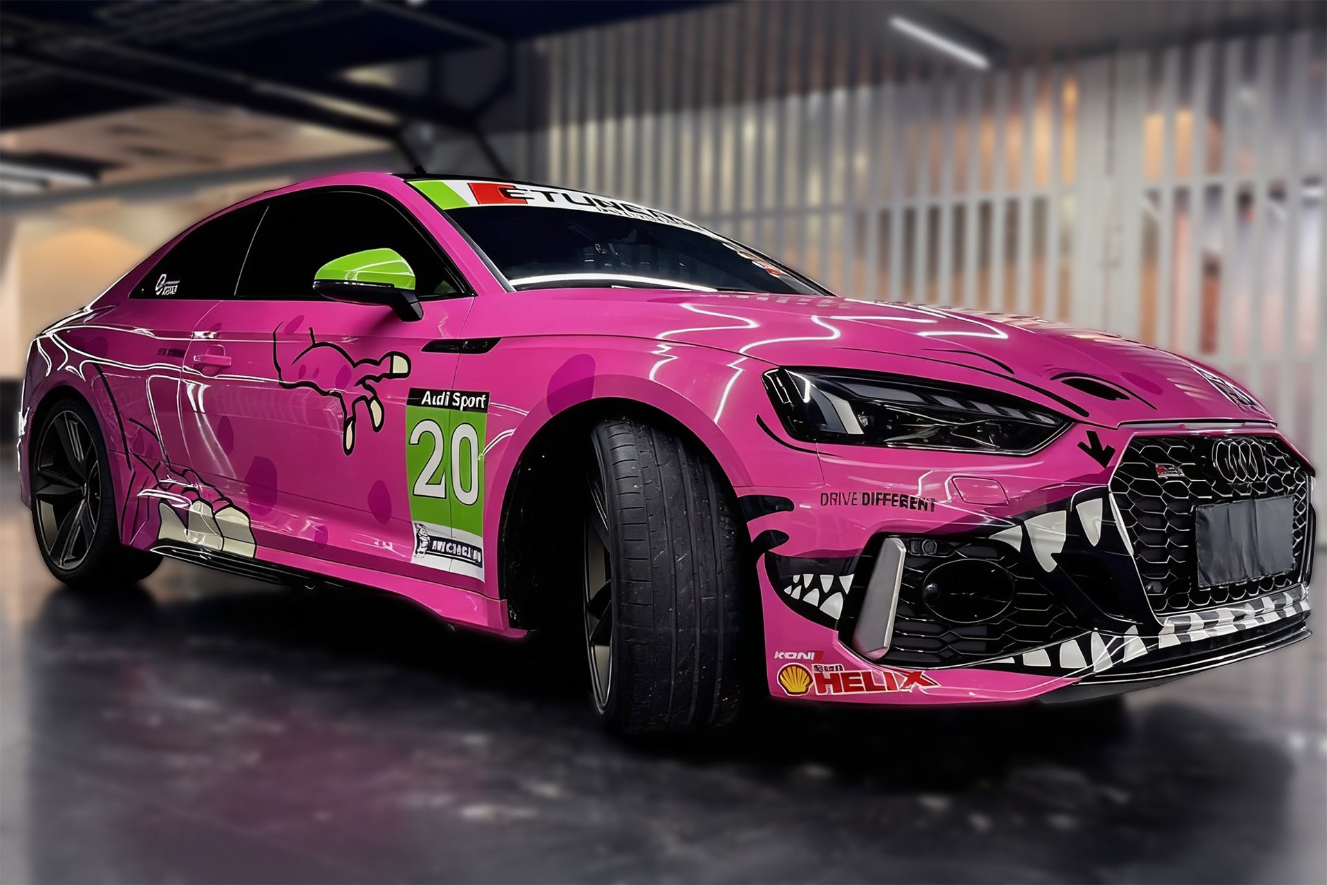 Pink Dino Full Car Wrap [UW-50]