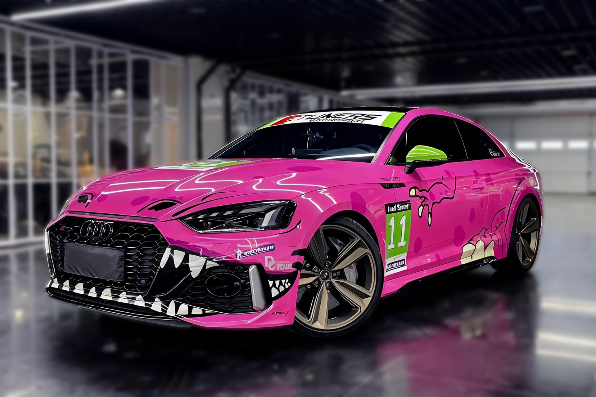 Pink Dino Full Car Wrap [UW-50]